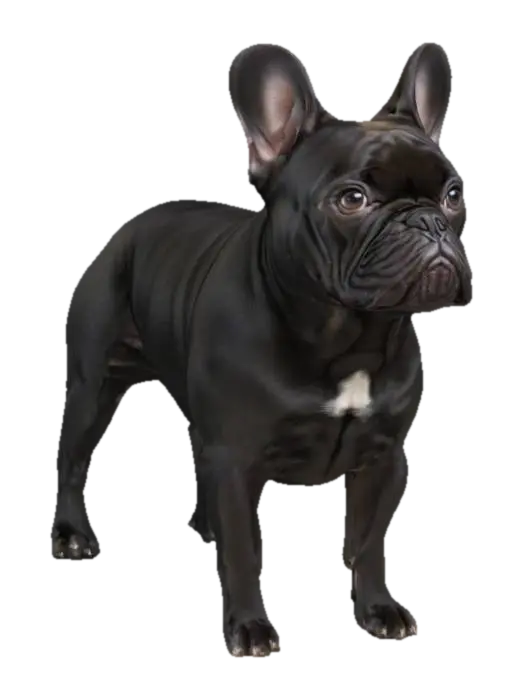 Bulldog Majesty 3D model, vytvořený pomocí AI