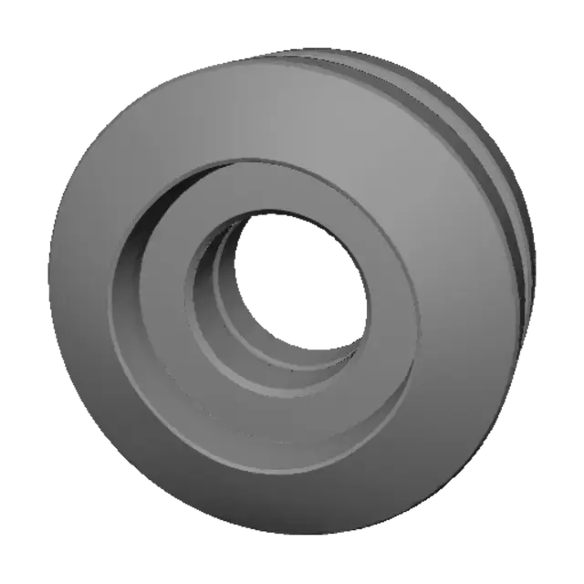 3D model for Black gasket ring close-up