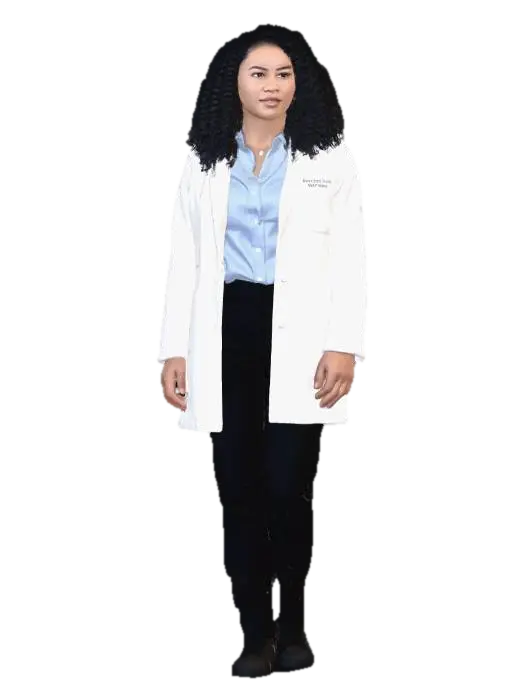 Young Scientist in a White Lab Coat - Academic 3D model, vytvořený pomocí AI