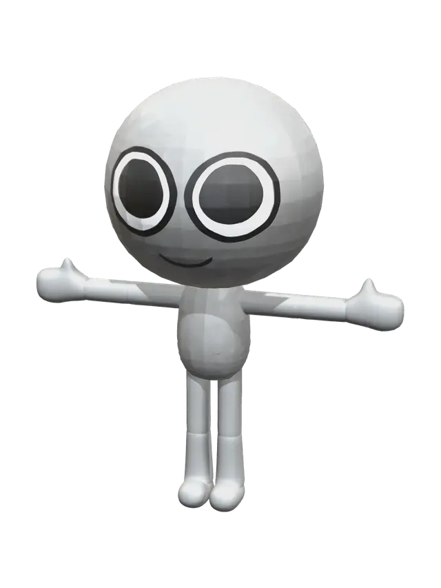 3D model for Stylized Dandy'S World Oc Base