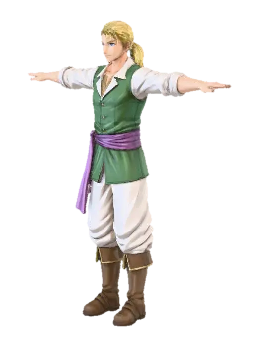 Merchant - Trader 3D model, vytvořený pomocí AI