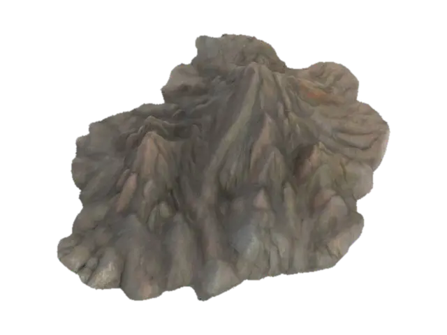Modèle 3D A Monolithic mountain range, HDR, Layered granite, rhyolite, quartz and andesite loose…, généré par IA