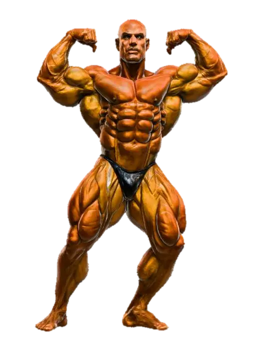 Bodybuilder Pose 3D model, vytvořený pomocí AI