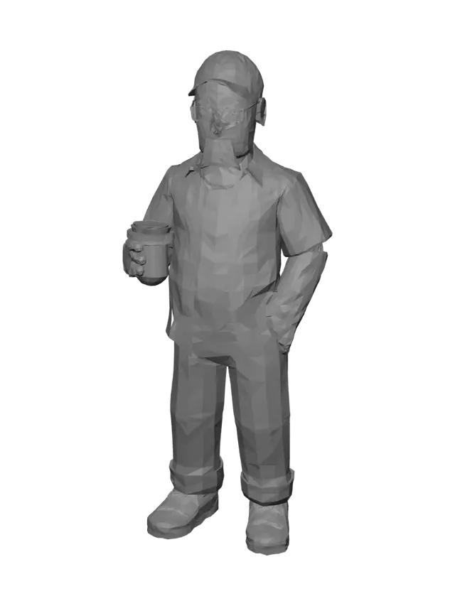 3D model for Casual Coffee Guy