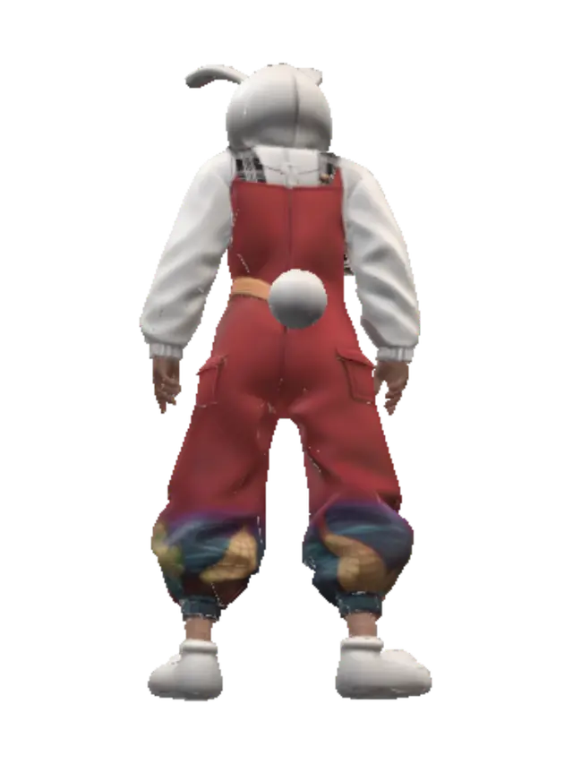 Carrot Carrier Bunny 3D model, vytvořený pomocí AI