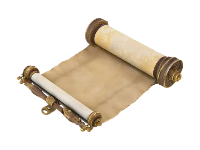 Modèle 3D Elegant Royal Scroll, généré par IA