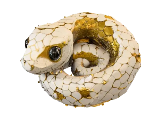 Snake is Smol - Small 3D model, vytvořený pomocí AI