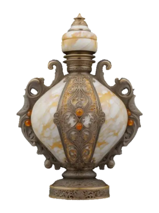 Ornate Perfume Vessel 3D model, vytvořený pomocí AI