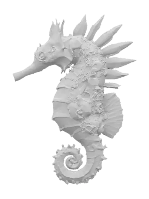 3D model for Aiko's Seahorse, #ocean#