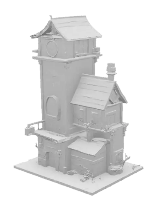 3D model for Old Town Clock Tower