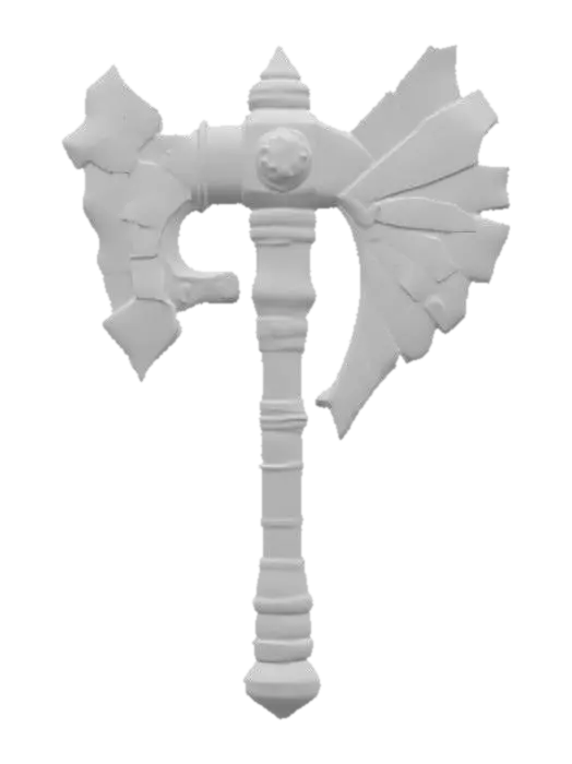 3D model for Ceremonial Guardian's Axe, #PBR#