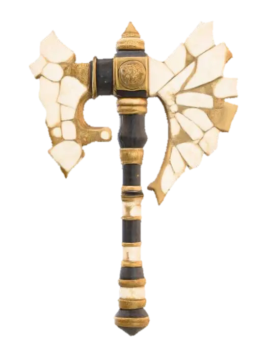 3D model for Ceremonial Guardian's Axe, #PBR#