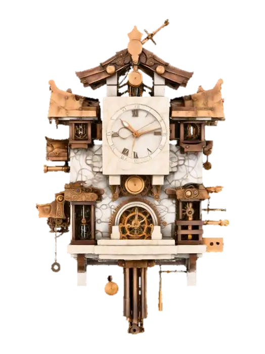 Timeless Architecture - Time 3D model, vytvořený pomocí AI