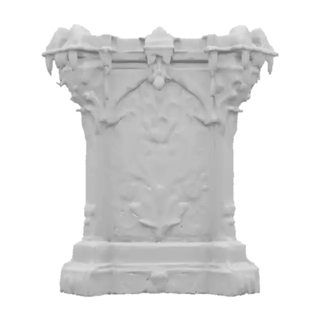 3D model for Large Ornate Wall Section