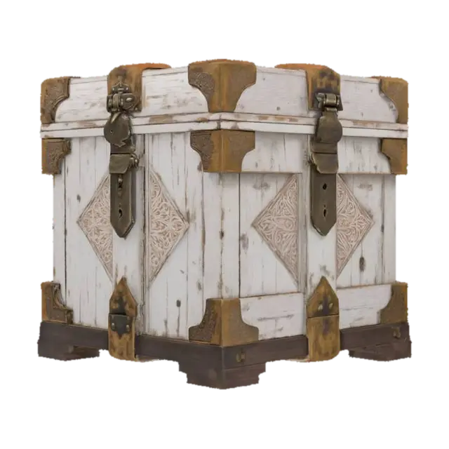 Ornate Crate - Cube 3D model, vytvořený pomocí AI