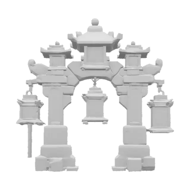 3D model for Spirit Lantern Archway, #arch#
