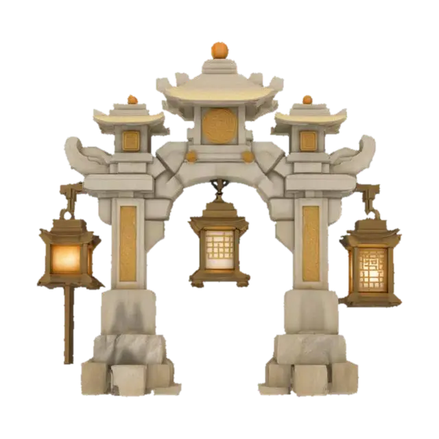 3D model for Spirit Lantern Archway, #arch#