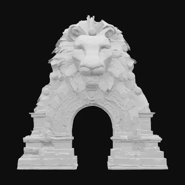 3D model for Lion Gate, #arch#