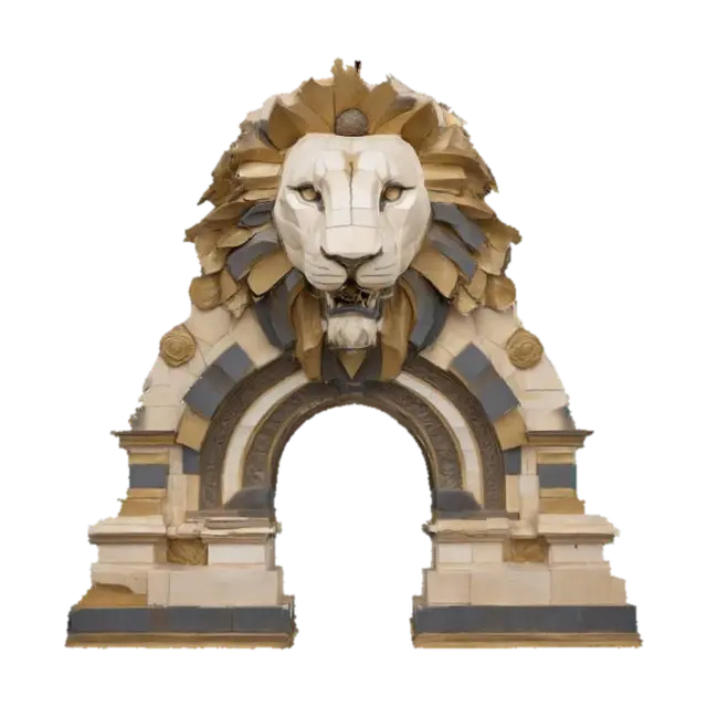 3D model for Lion Gate, #arch#