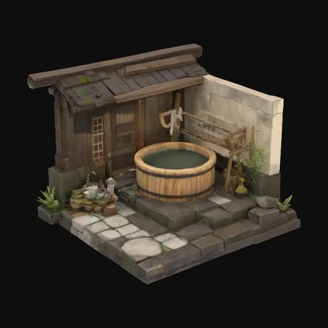 3D model for Hinoki Hideaway