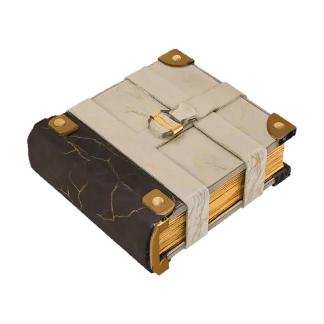 Bound Wisdom - Spellbook 3D model, AI generated