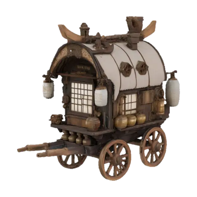 3D model for Ye Olde Wagon