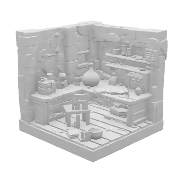 3D model for Alchemist's Atelier