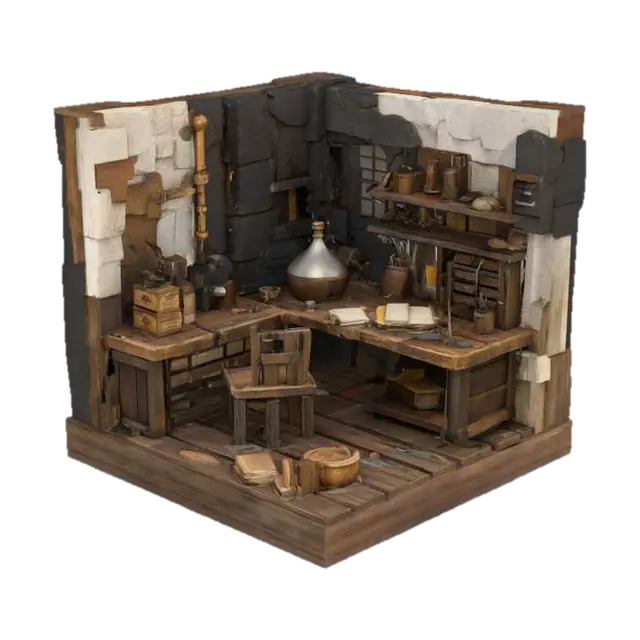 3D model for Alchemist's Atelier