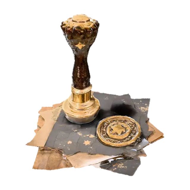 Seal of Passage, #PBR# - Set 3D model, vytvořený pomocí AI