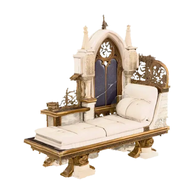 Final Rest - Bed 3D model, AI generated
