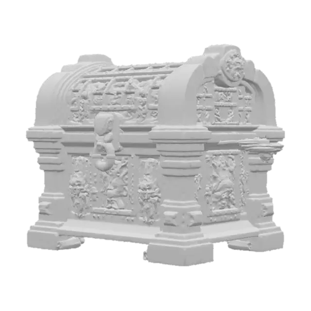 3D model for Ornate Marble Chest