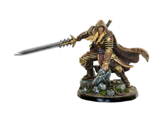 Warrior of the Shadows - Frontier 3D model, vytvořený pomocí AI