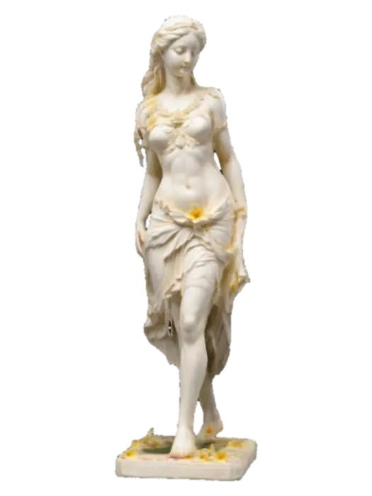 Serene Goddess - Ivory 3D model, vytvořený pomocí AI