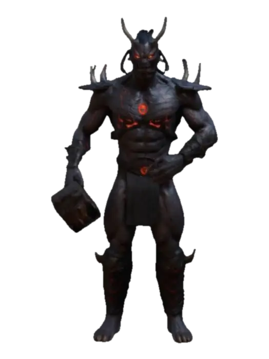 Warrior of the Realm - Mortalkombat 3D model, vytvořený pomocí AI