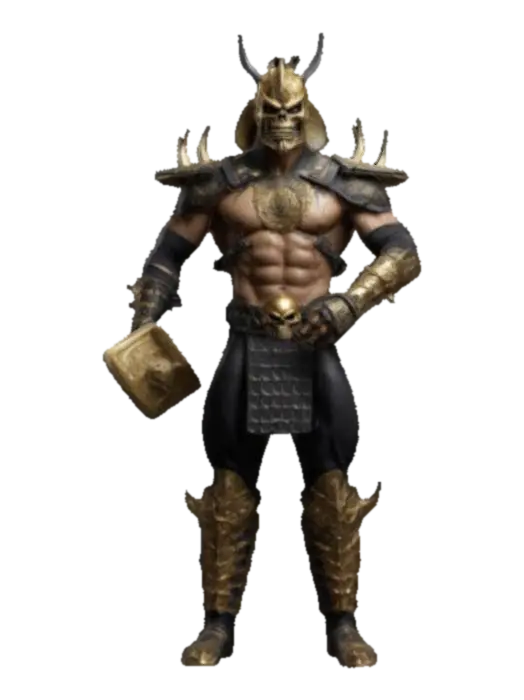 Warrior of the Realm - Mortalkombat 3D model, vytvořený pomocí AI