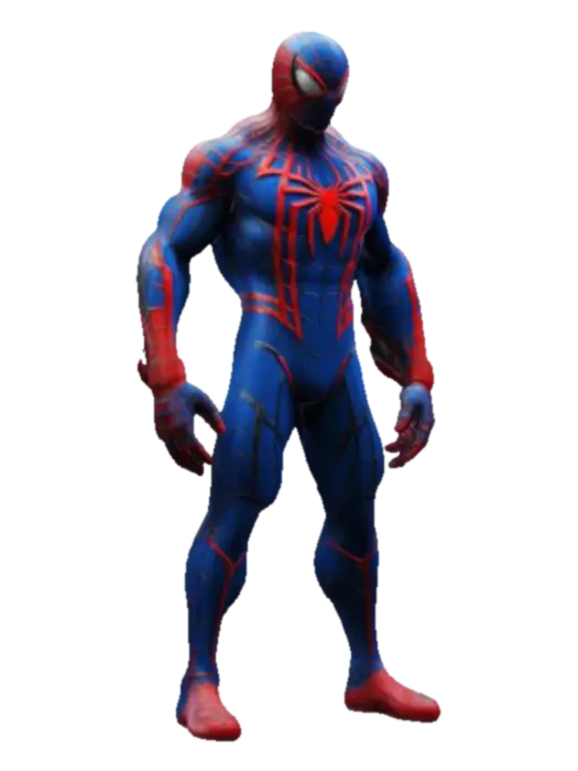 a highly detailed stylized Spider-Man-inspired 3D model, futuristic design.1… - Spiderman 3D model, vytvořený pomocí AI