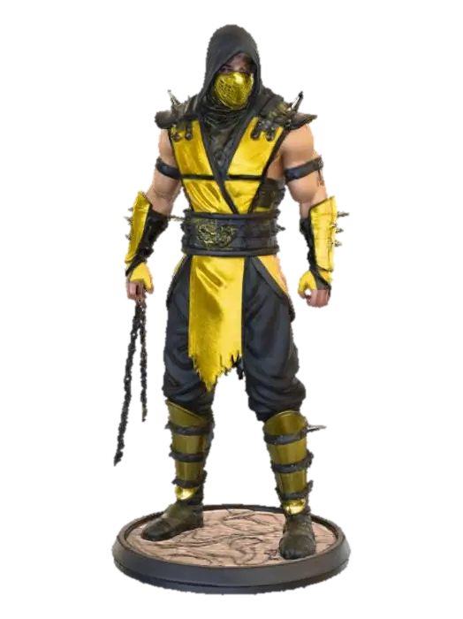 Scorpion Model - Mortalkombat 3D model, vytvořený pomocí AI