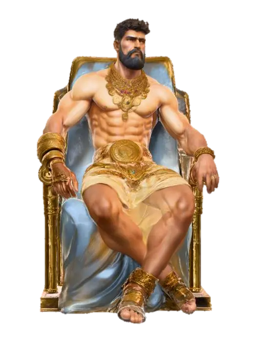 Regal Majesty - Masculine 3D model, vytvořený pomocí AI