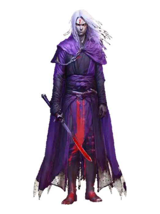 Muramasa, Comic book dark fantasy stylized art, hand-painted texture. A slender,… - Bleach 3D model, vytvořený pomocí AI