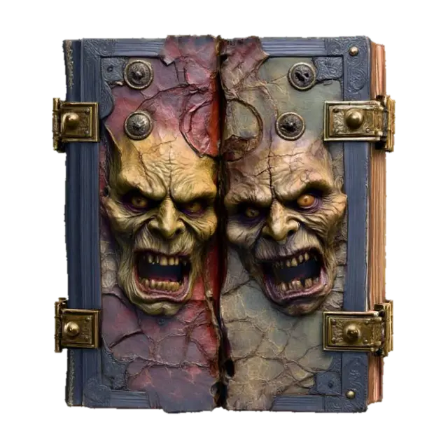 Necronomicon Unleashed - Spellbook 3D model, AI generated
