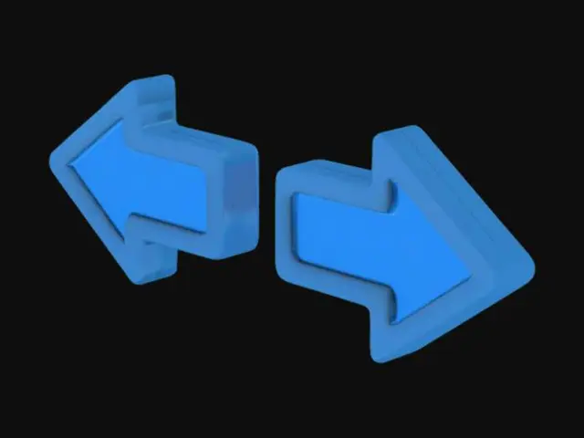 3D model for Opposing Arrows