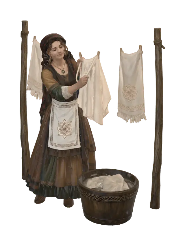 3D model for Medieval Laundry Day