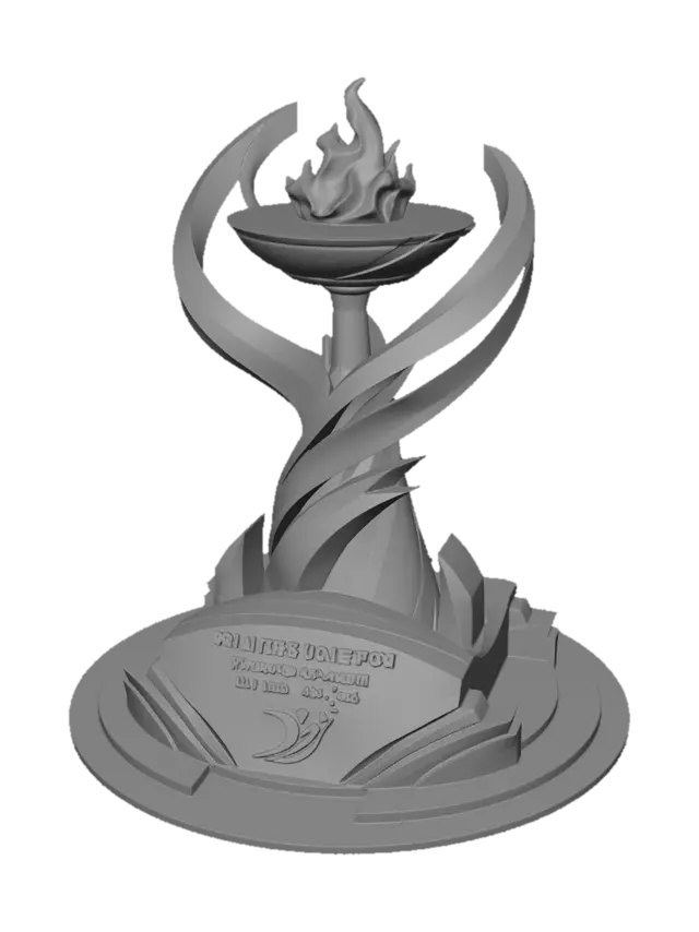 3D model for First Ho Chi Minh City Sports Congress Torch 2026