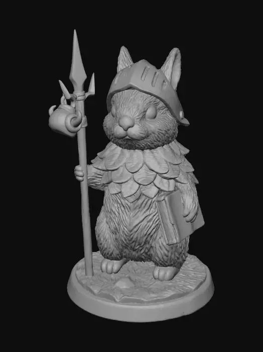 3D model for Knightly Rodent