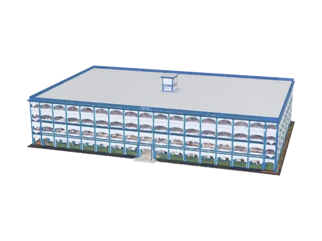3D model for Blue Arched Dormitory