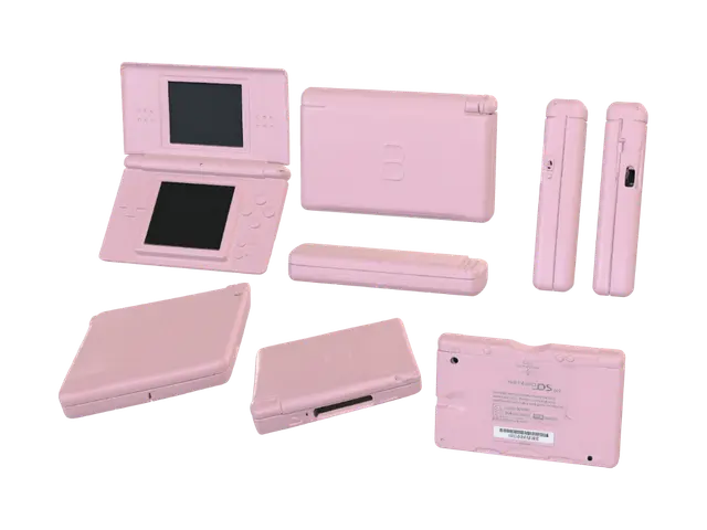 3D model for Pink Nintendo DS Lite All Angles