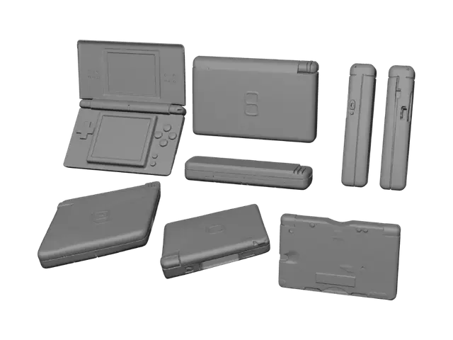 3D model for Pink Nintendo DS Lite All Angles