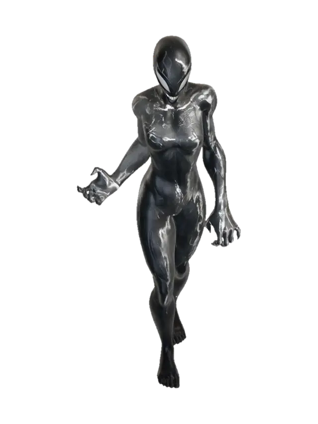 Crimson Venom 3D model, vytvořený pomocí AI