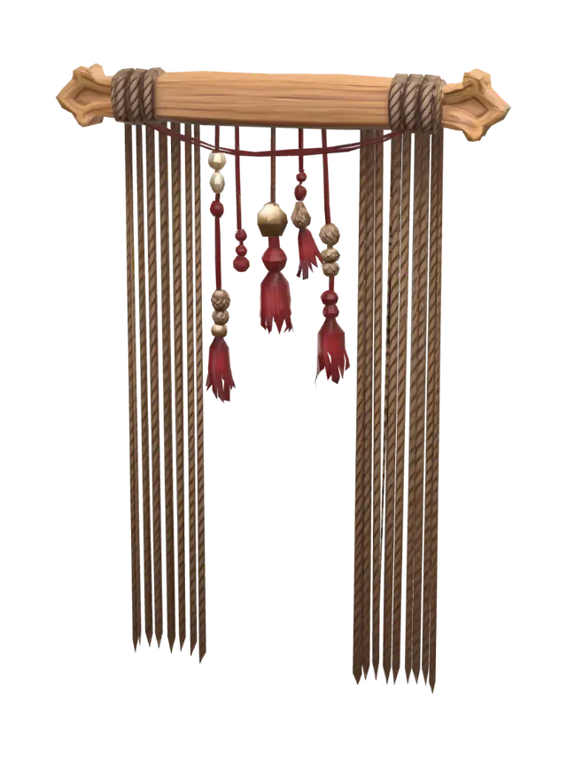 3D model for Rope tassel curtain