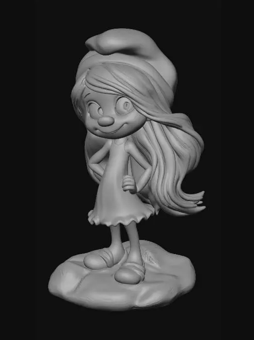 3D model for Smurfette